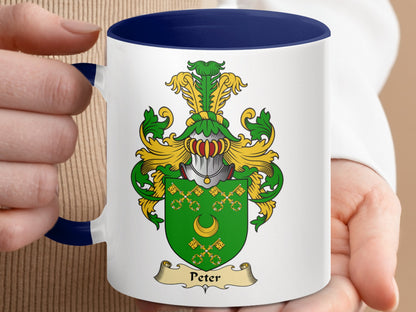 Scottish Clan Peter Coat of Arms Mug - Living Stone Gifts