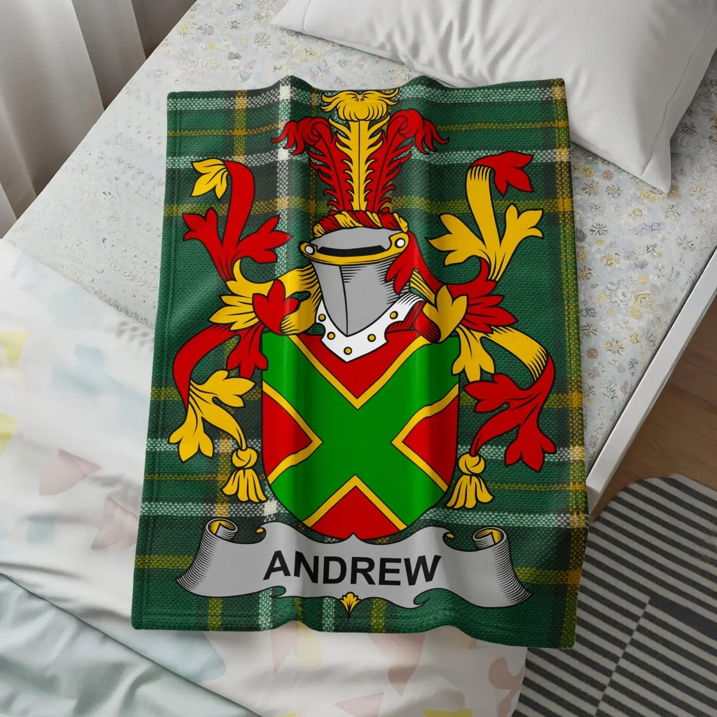 Personalized Family Crest Design Blanket product type