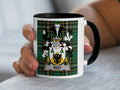 Reid Irish National Tartan mug with family crest emblem