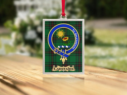Family Crest Tartan Personalized Hanging Ornament product type