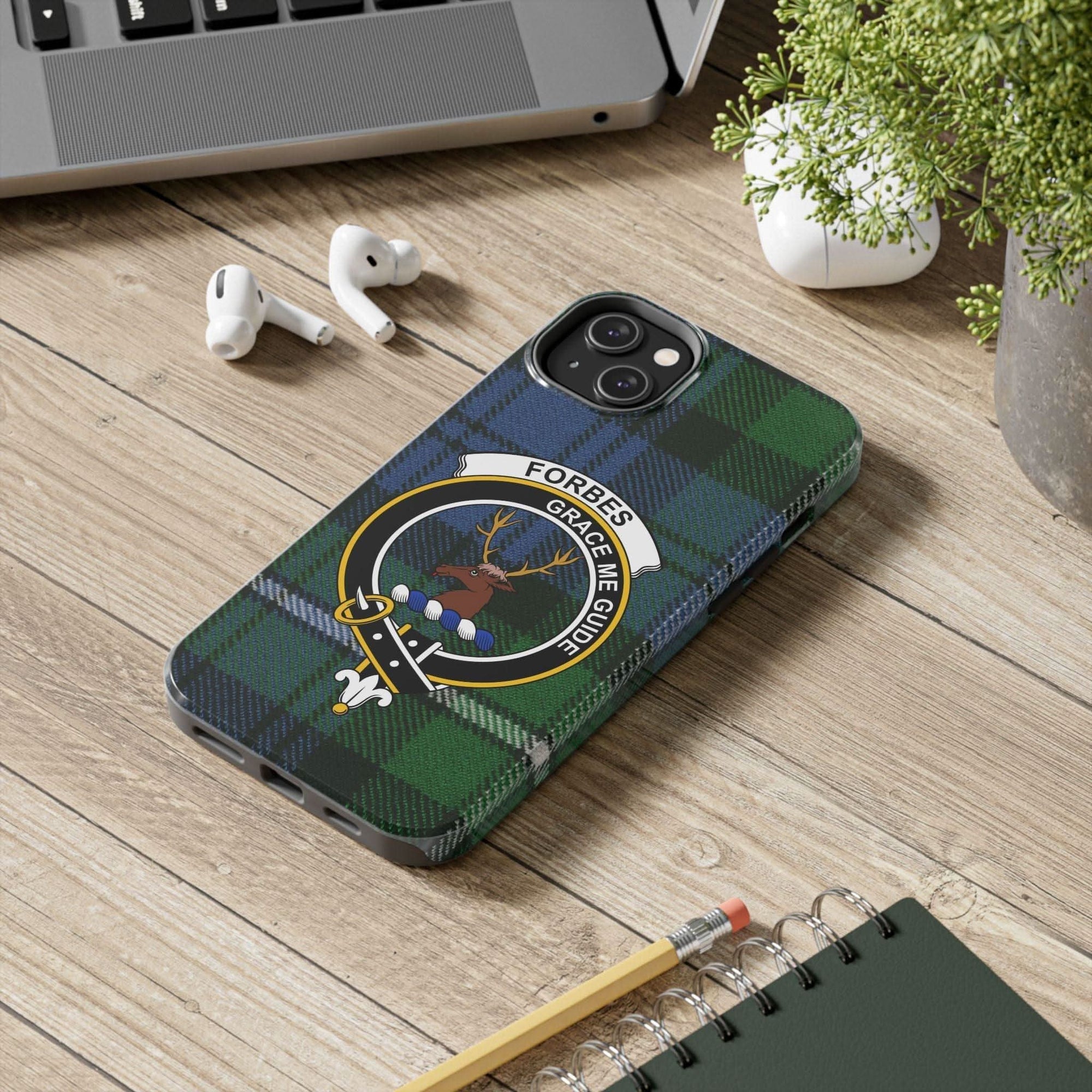 Forbes Clan Scottish Tartan Cell Phone Case - Celtic Ancestry Gifts