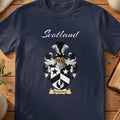 Alexander Scottish family shield T-shirt in Navy