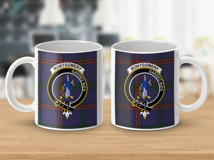 Montgomery Scottish Clan Crest Tartan Mug - Living Stone Gifts