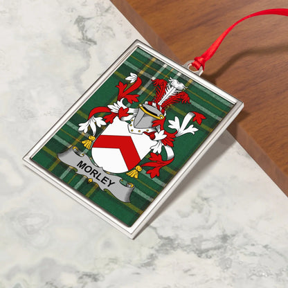 Morley Coat of Arms Family Crest Hanging Ornament product