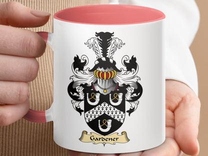 Clan Gardner Scottish coat of arms accent coffee Mug - Living Stone Gifts