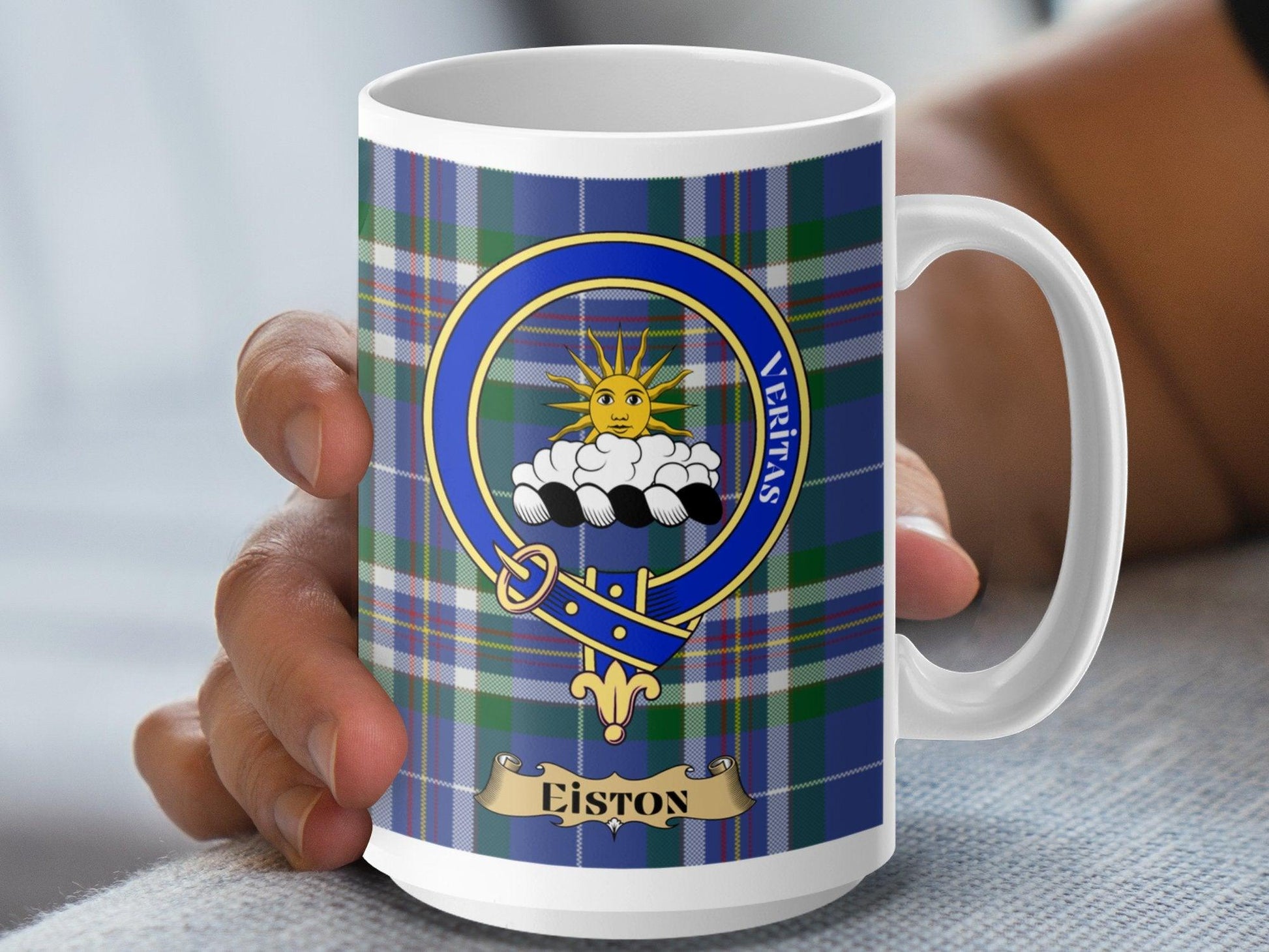 Stylish Scottish Clan Crest Plaid Mug for Unique Gifts - Living Stone Gifts