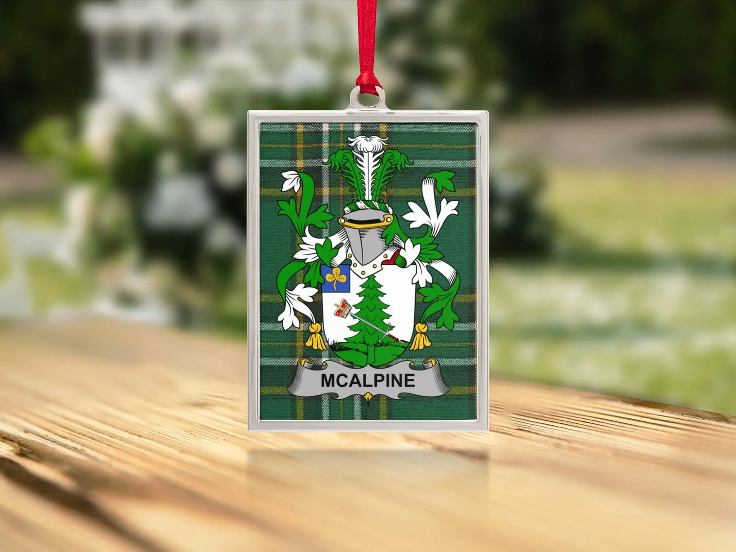 McAlpine Family Crest Green Ornament product