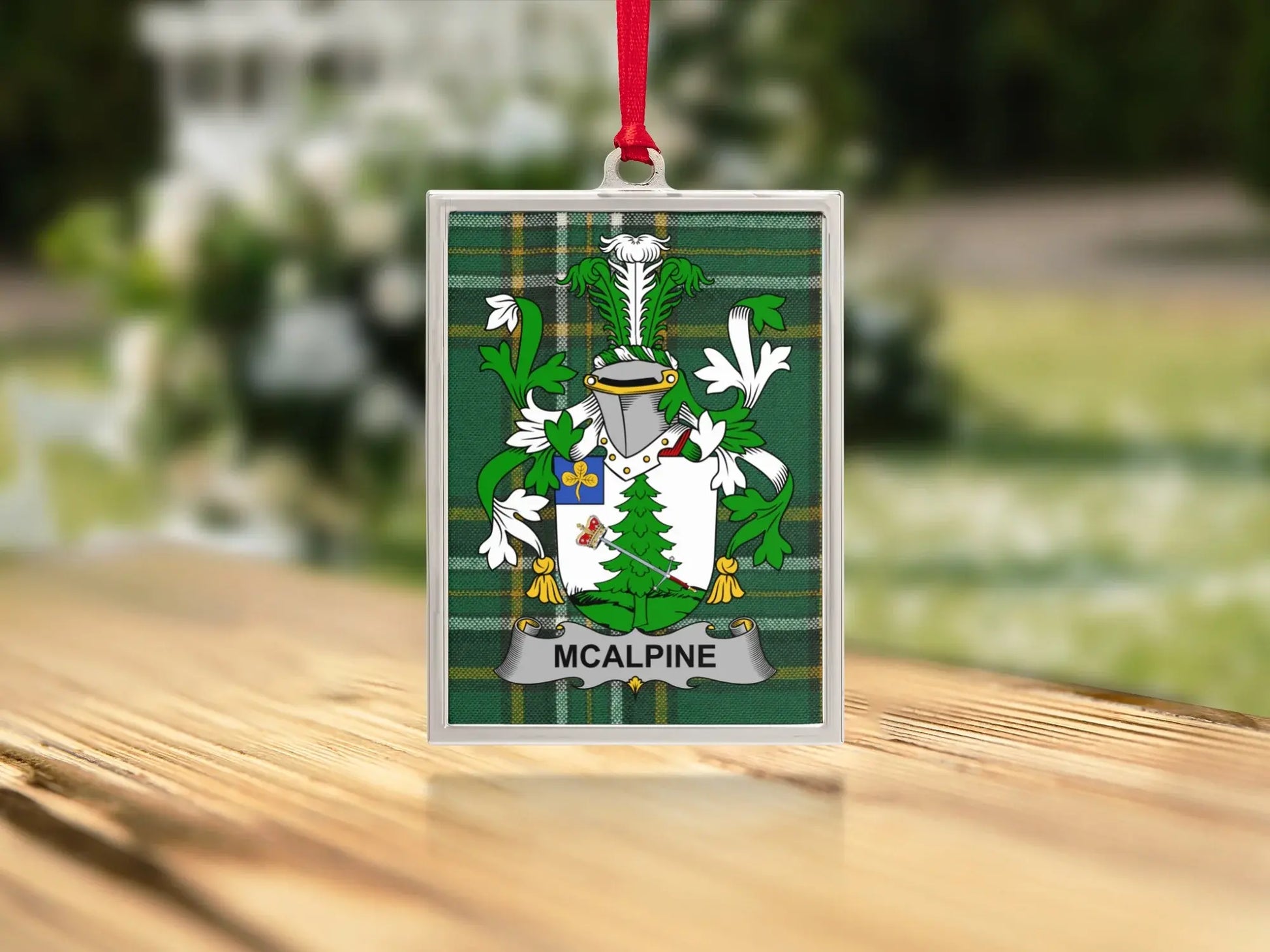 McAlpine Family Crest Green Ornament product