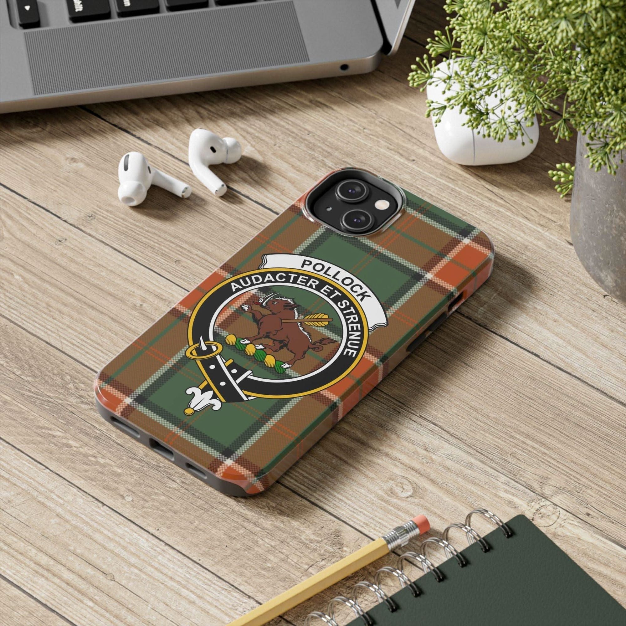 Pollock Clan Scottish Tartan Cell Phone Case - Celtic Ancestry Gifts