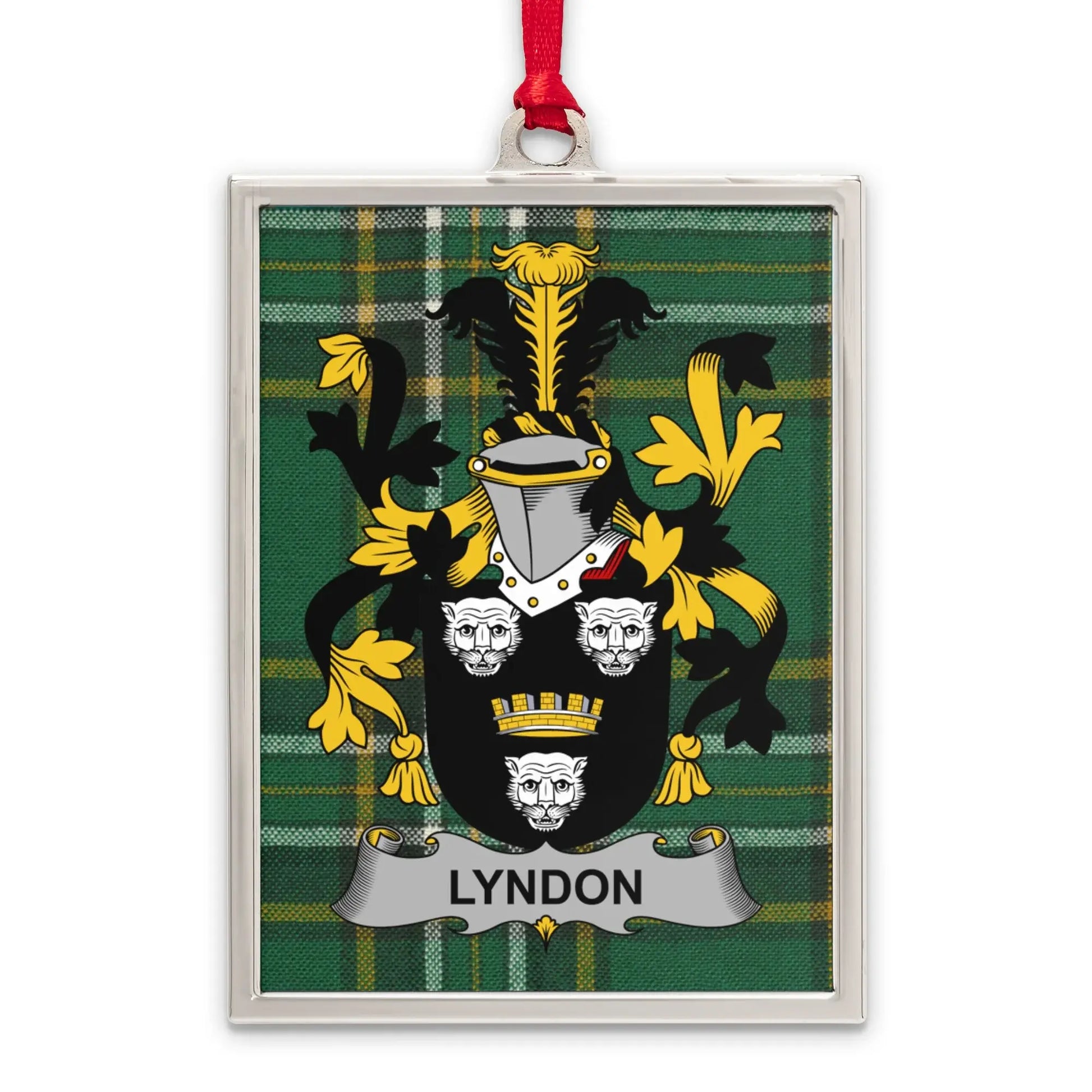 Lyndon Family Crest Plaid Decorative Holiday Product