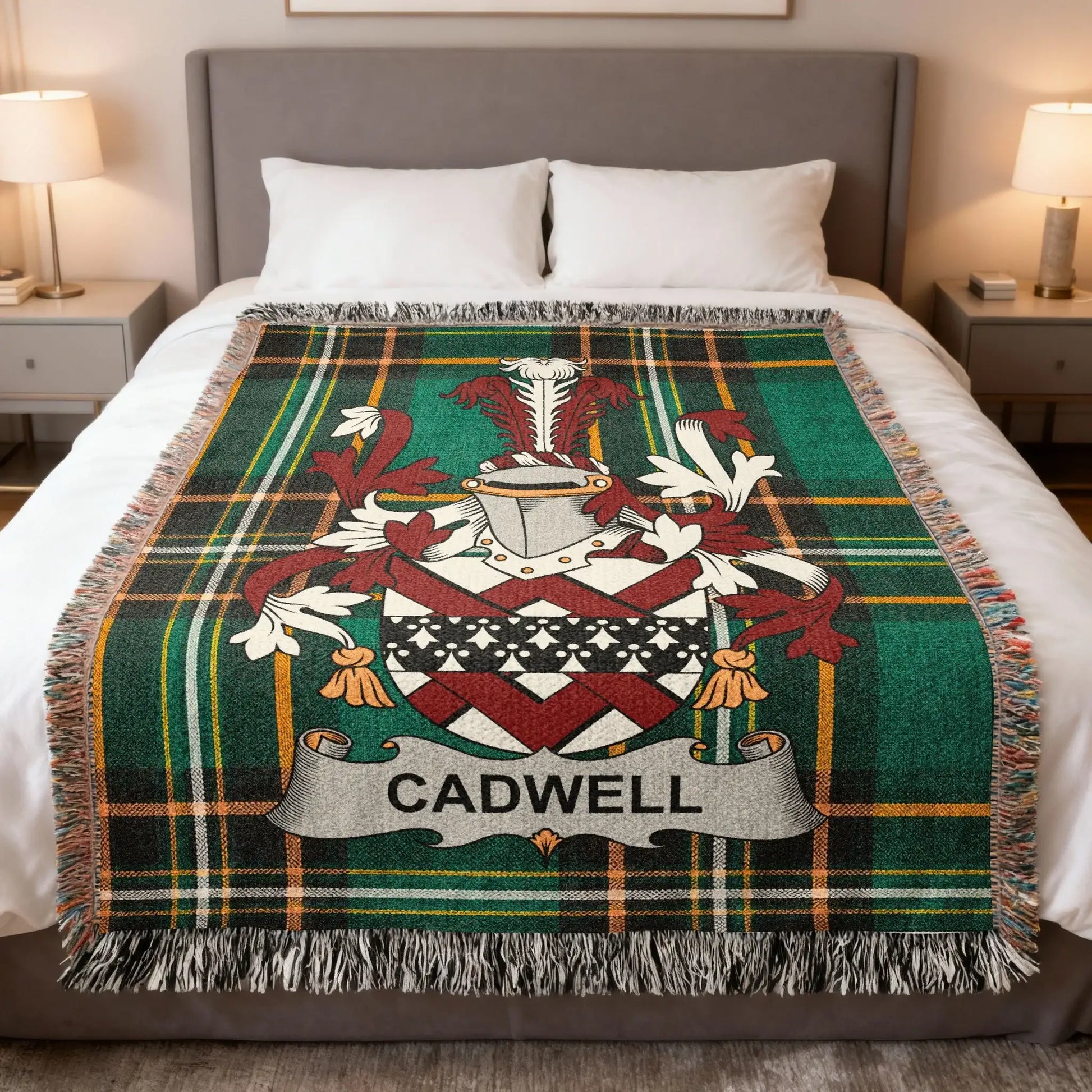 Cadwell Crest Tartan Plaid Throw product type