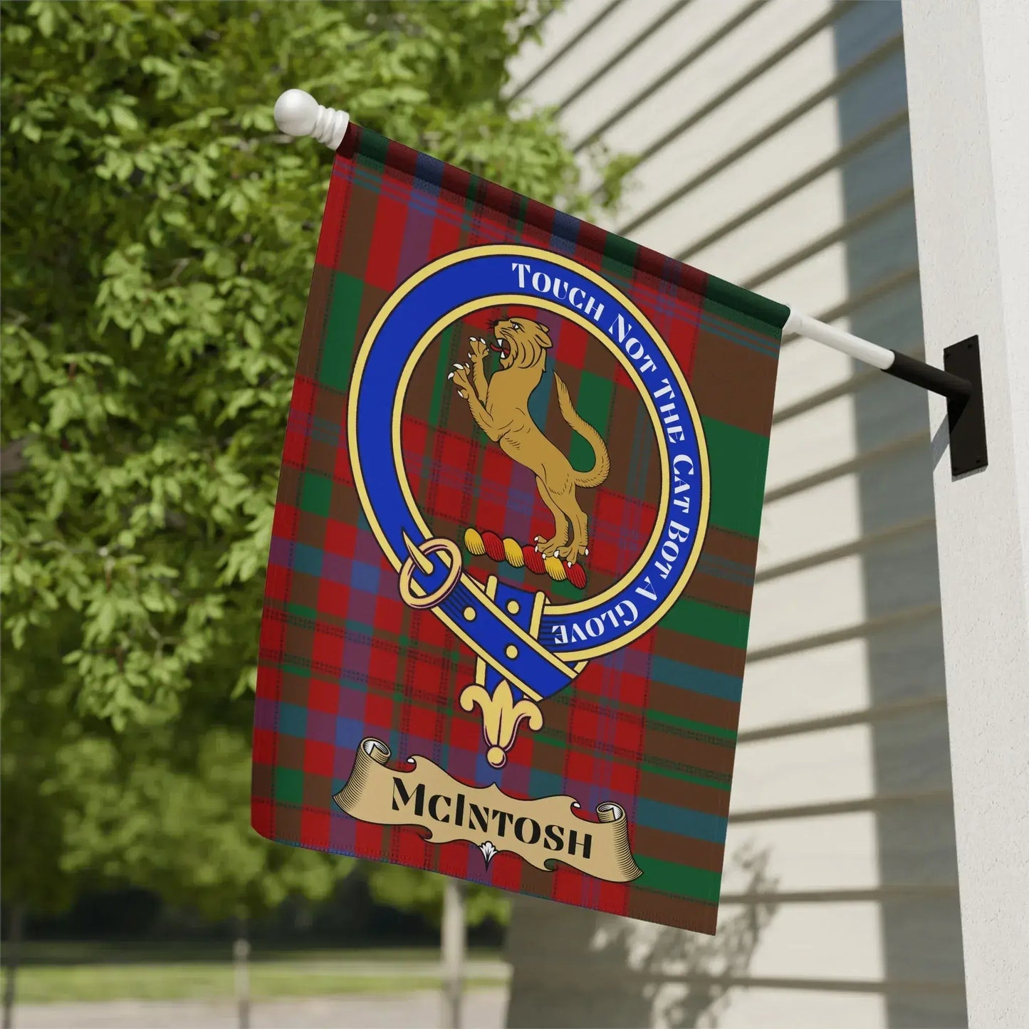 McIntosh Touch Not The Cat Bot A Glove flag product