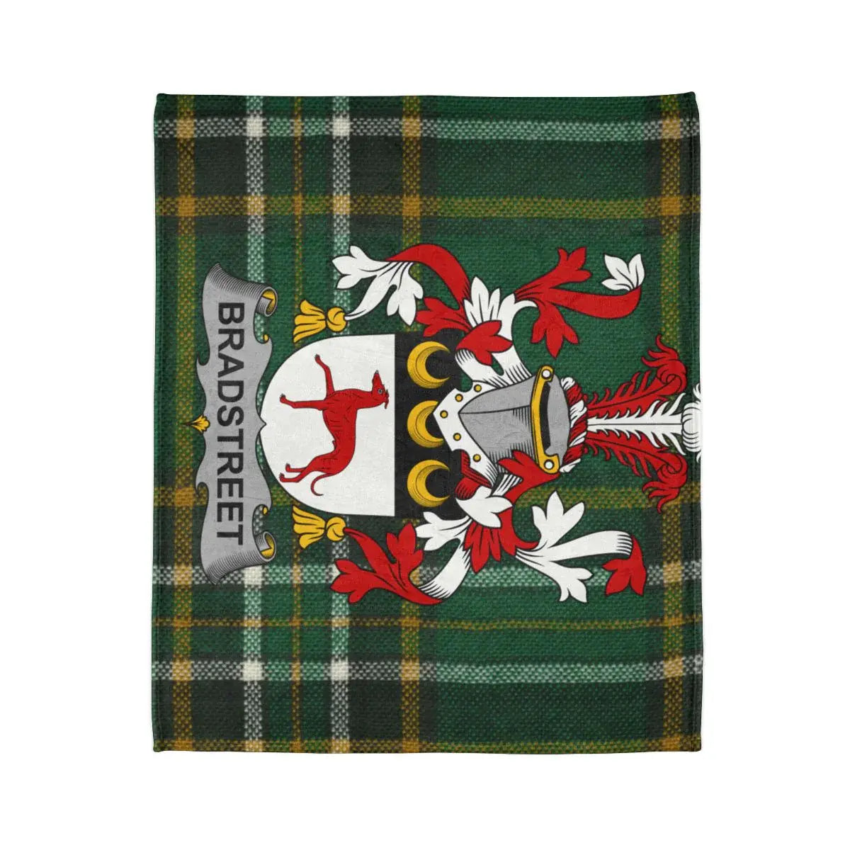 Bradstreet Family Crest Plaid Pattern Blanket product