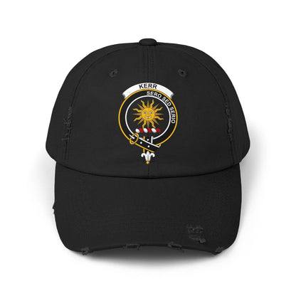 Kerr Clan Crest Vintage Distressed Baseball Cap - Celtic Ancestry Gifts