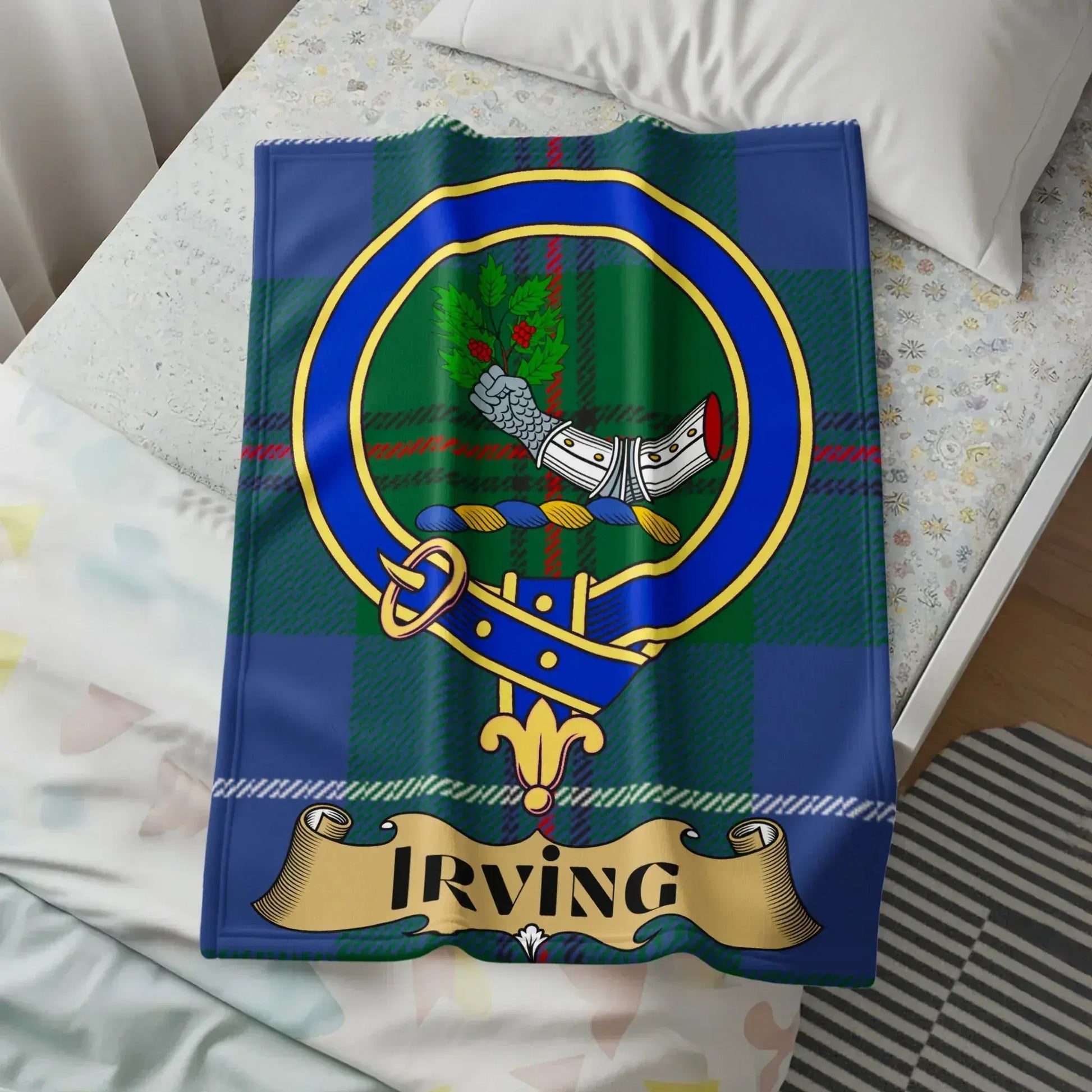 Irving Clan Tartan Plaid Printed Blanket product