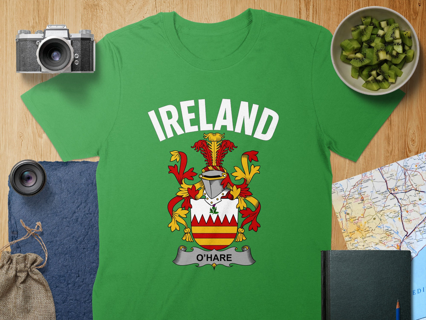 Ireland O'Hare Family Crest T-shirt