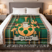 Cleary Irish Woven Blanket | Four Masters Family Crest Throw