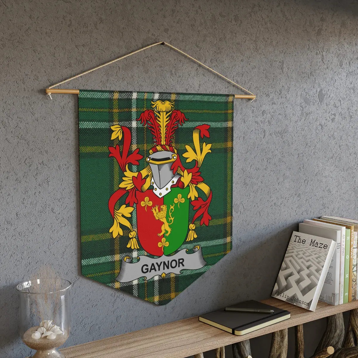 Medieval Knight Family Crest Banner Wall Hanging product