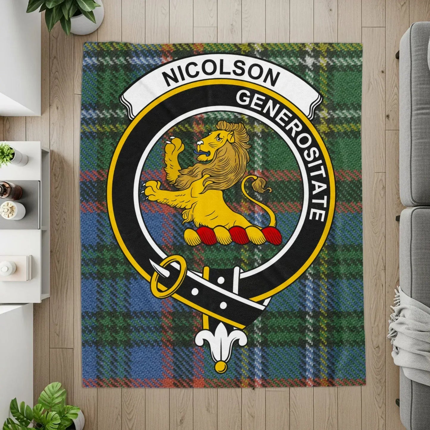 Nicholson Generositate Family Crest Tartan product