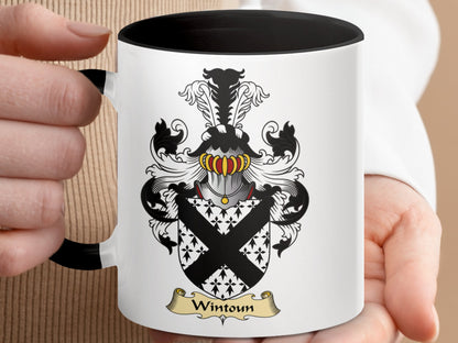 Clan Wintoun Scottish Coat of Arms Mug - Living Stone Gifts