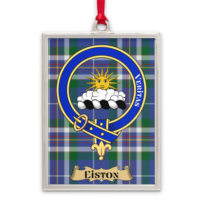 Veritas Eiston Crest Plaid Design Ornament product