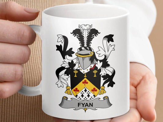 Fyan Surname Irish Family Crest Mug - Celtic Ancestry Gifts