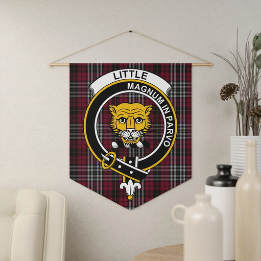 Little Clan Crest Tartan Scottish Banner Pennant