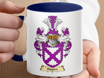 Kippen Scottish Clan Coat of Arms Accent Mug - Living Stone Gifts