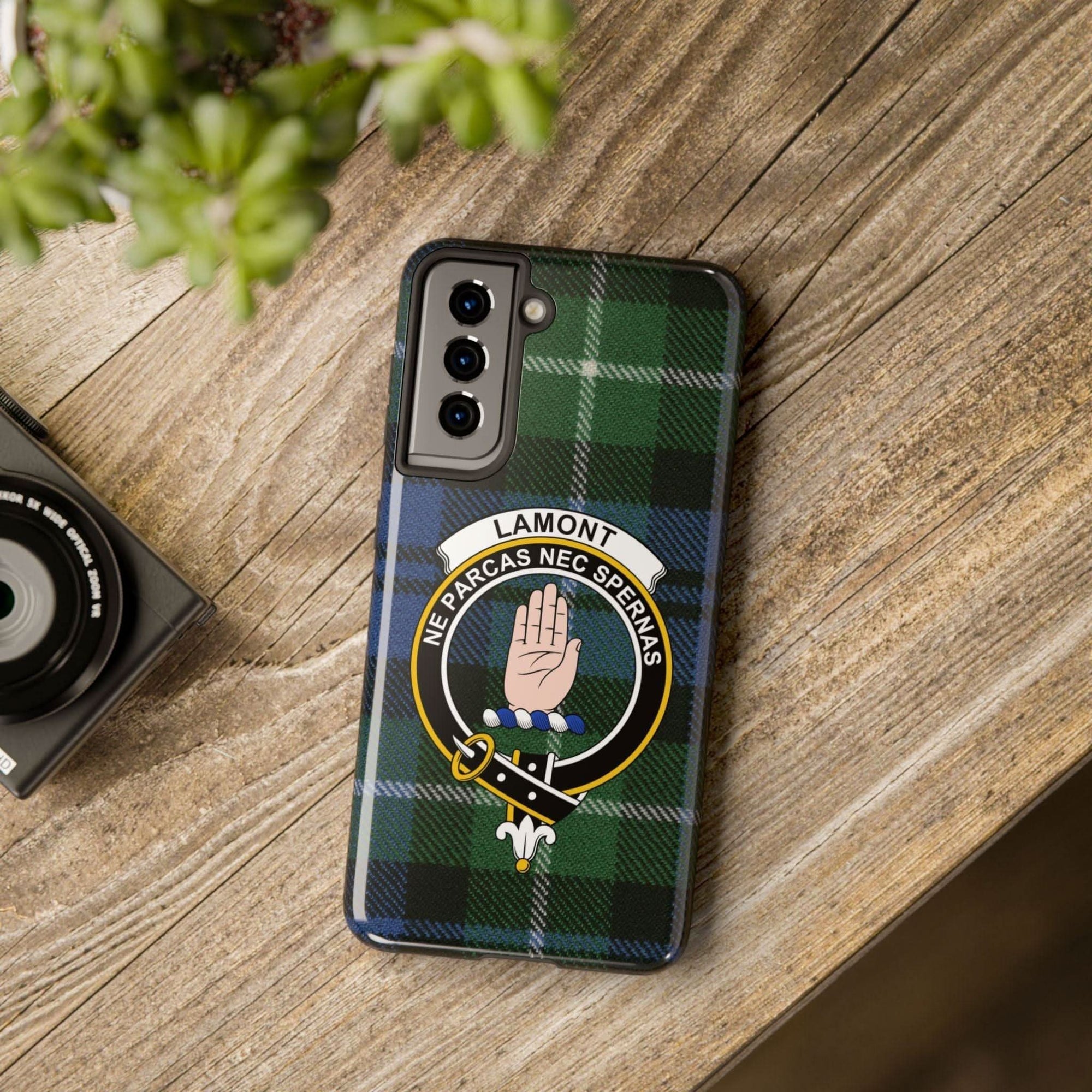 Lamont Clan Scottish Tartan Pattern Cell Phone Case - Celtic Ancestry Gifts