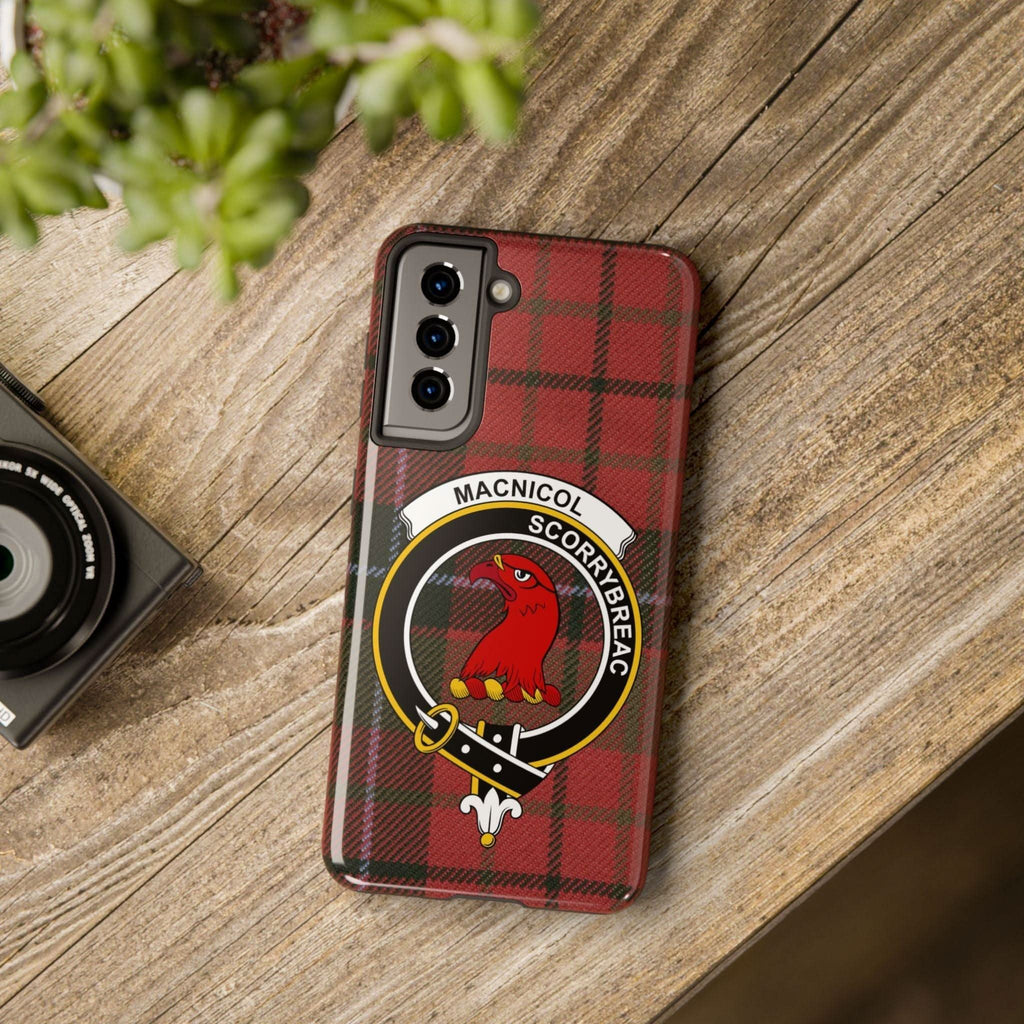 MacNicol Clan Scottish Tartan Cell Phone Case - Celtic Ancestry Gifts