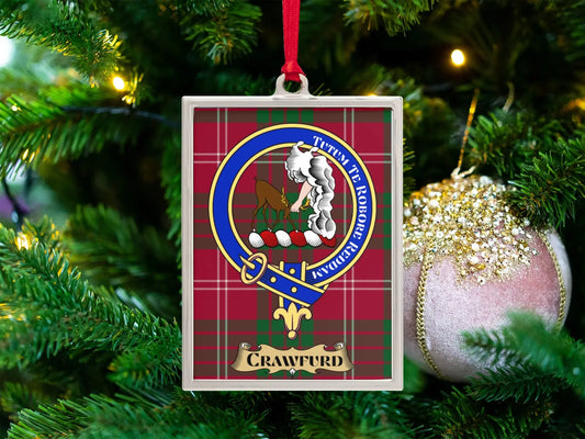 Scottish Clan Crawford Christmas ornament product type
