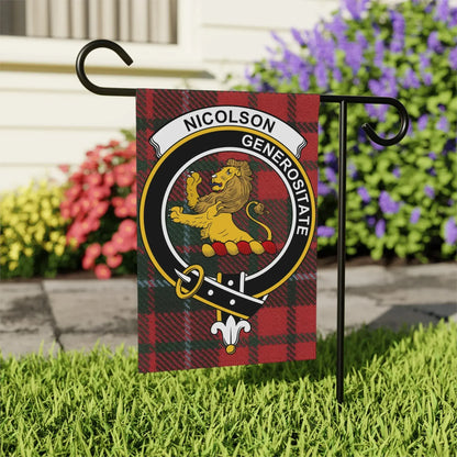 Nicolson Generositatae Clan Crest Garden Flag product