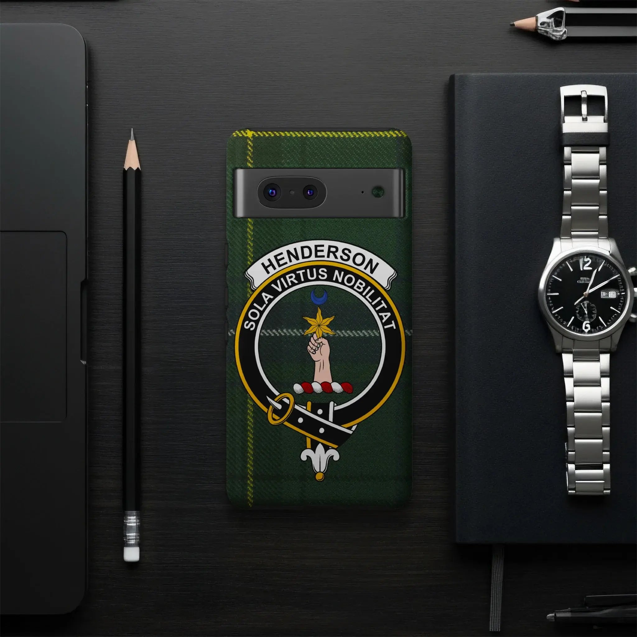 Henderson Sola Virtus Nobilitat phone case cover — slim profile, precise port cutouts
