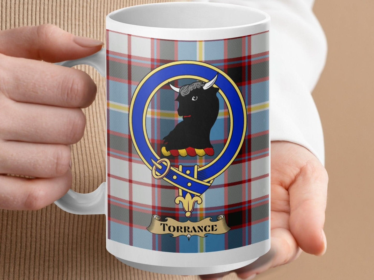 Torrance Goat Plaid Design Coffee Mug product type