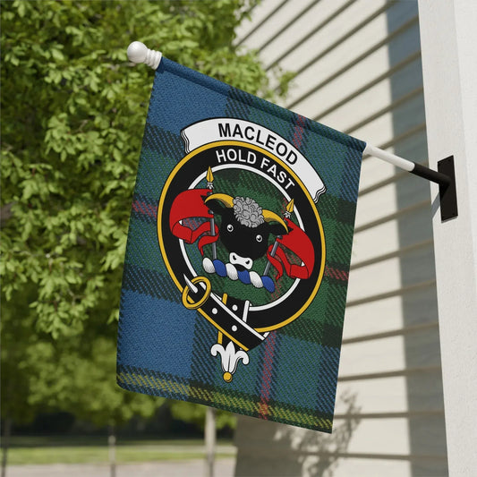 MacLeod Hold Fast Tartan Personalized Flag product type