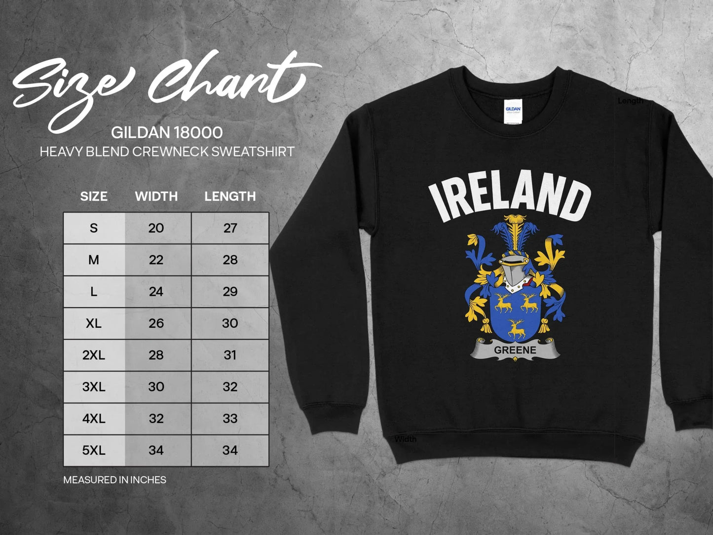 Ireland Graphic Heavy Blend Crewneck Sweatshirt product