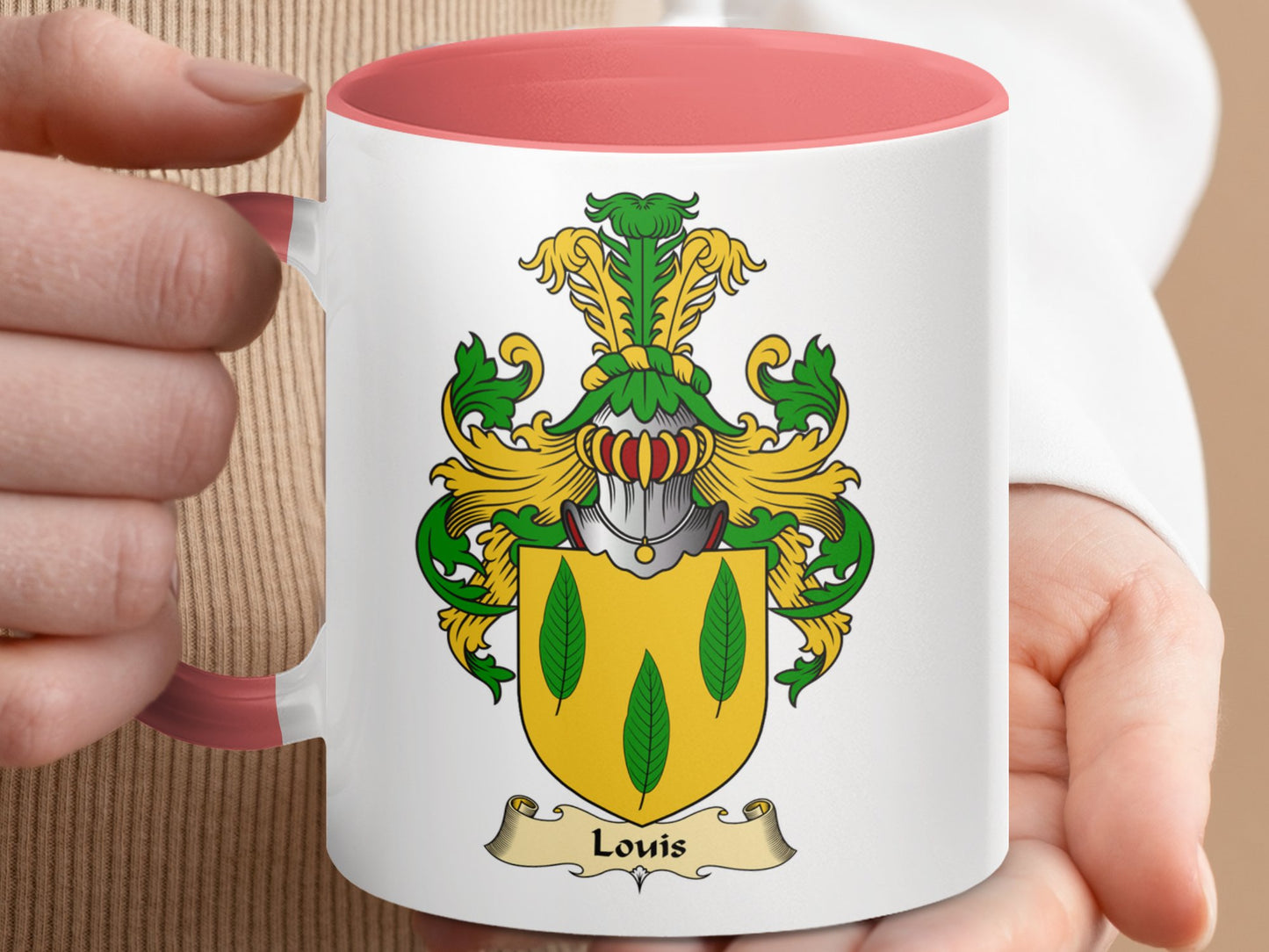 Clan Louis Scottish Coat of Arms Accent Mug - Living Stone Gifts