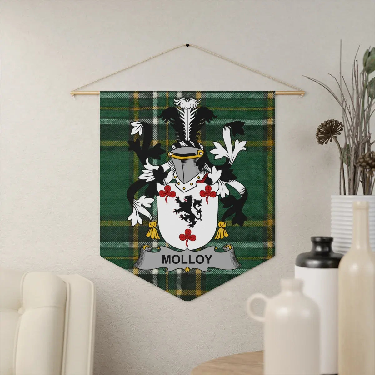 Molloy Family Crest Hanging Wall Banner product type