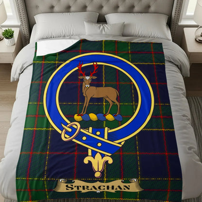 Strachan Pattern with Deer Design Cozy Blanket product