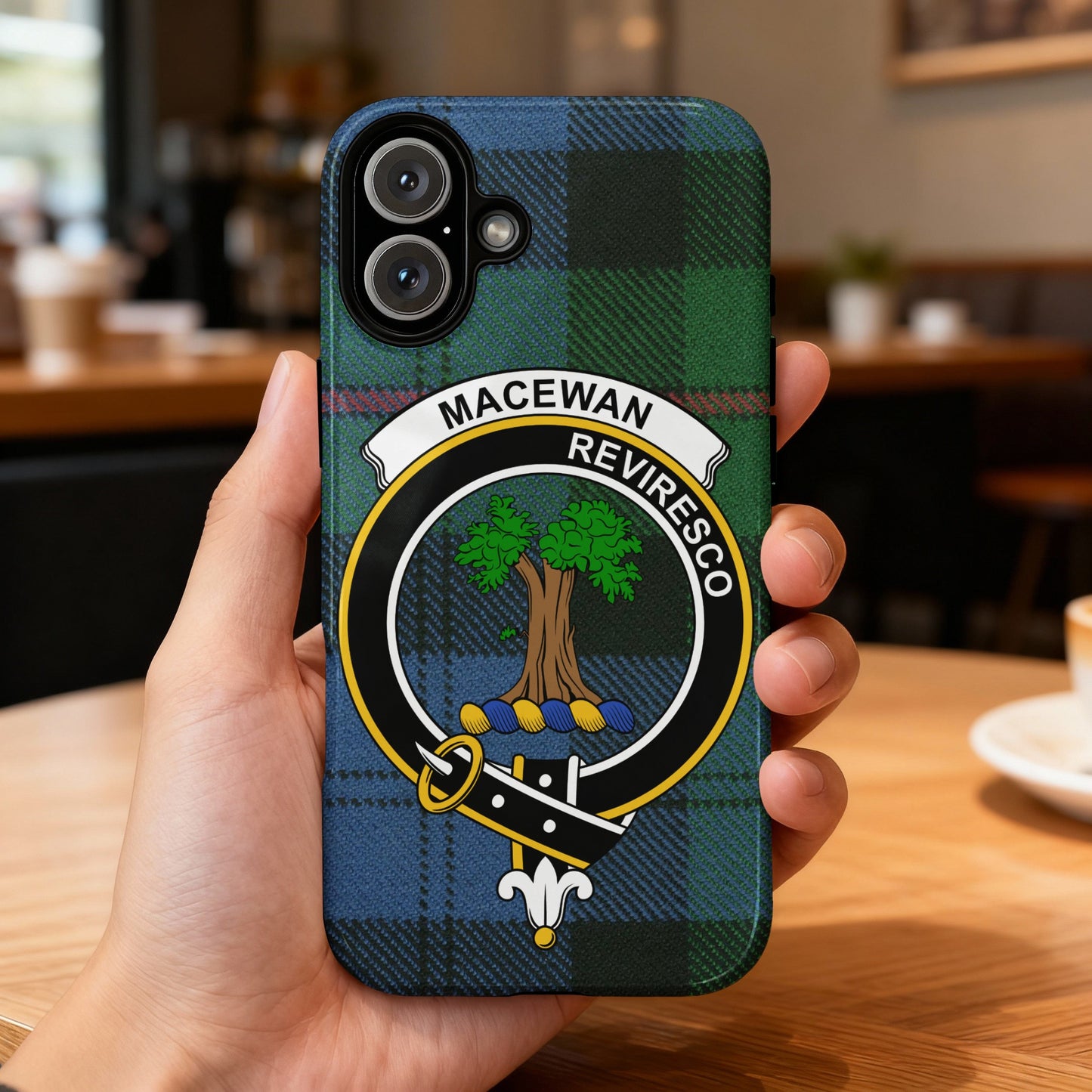 MacEwan Reviresco Tartan Pattern Phone Case