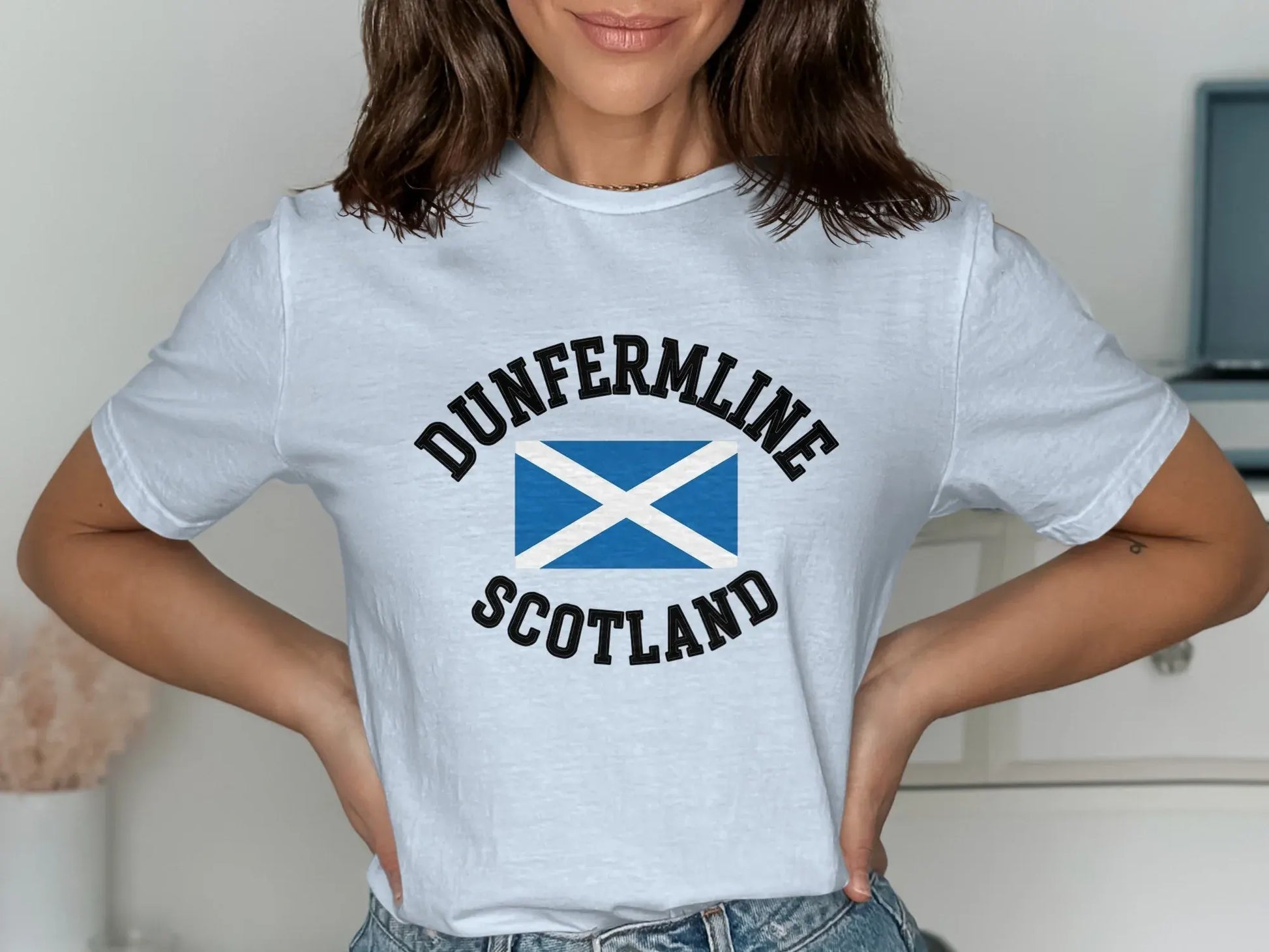 Dunfermline Scotland Flag Design Graphic T-Shirt product