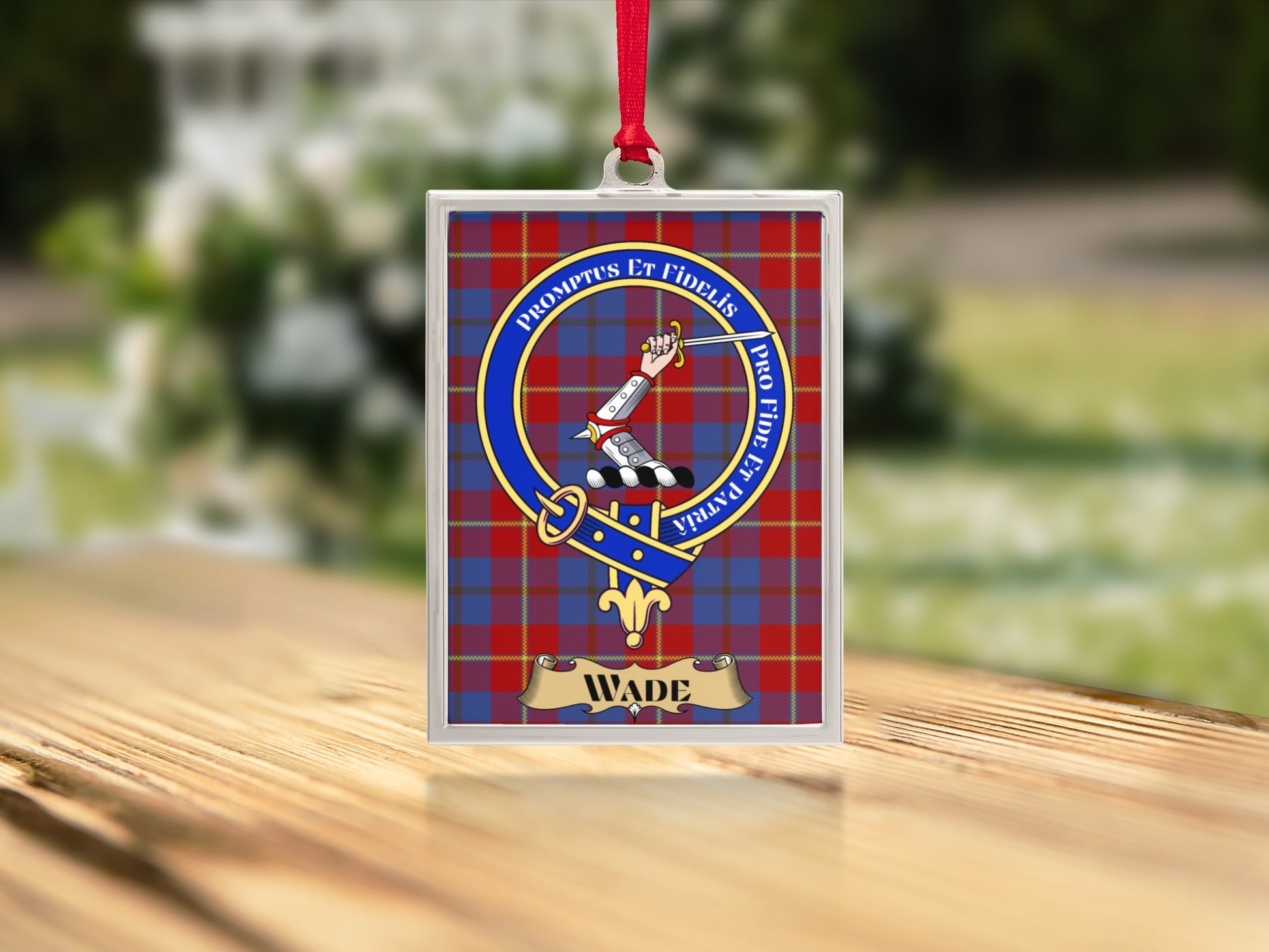 Scottish Clan Tartan Plaid Personalized Ornament product
