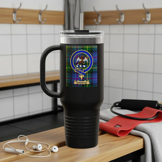 Customizable Large Black Gym Travel Mug Product