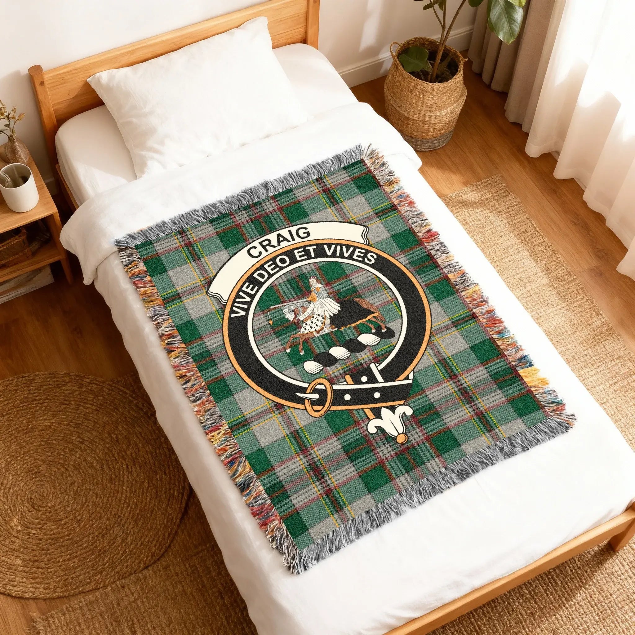 Craig Clan Vive Deo Et Vives Blanket For Your Home