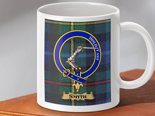 Personalized Hold Fast Plaid Smyth Crest Mug product