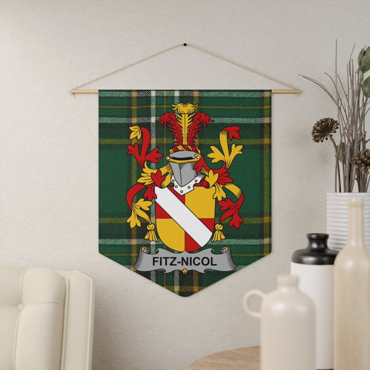 Fitz-Nicol Coat of Arms Wall Hanging product type