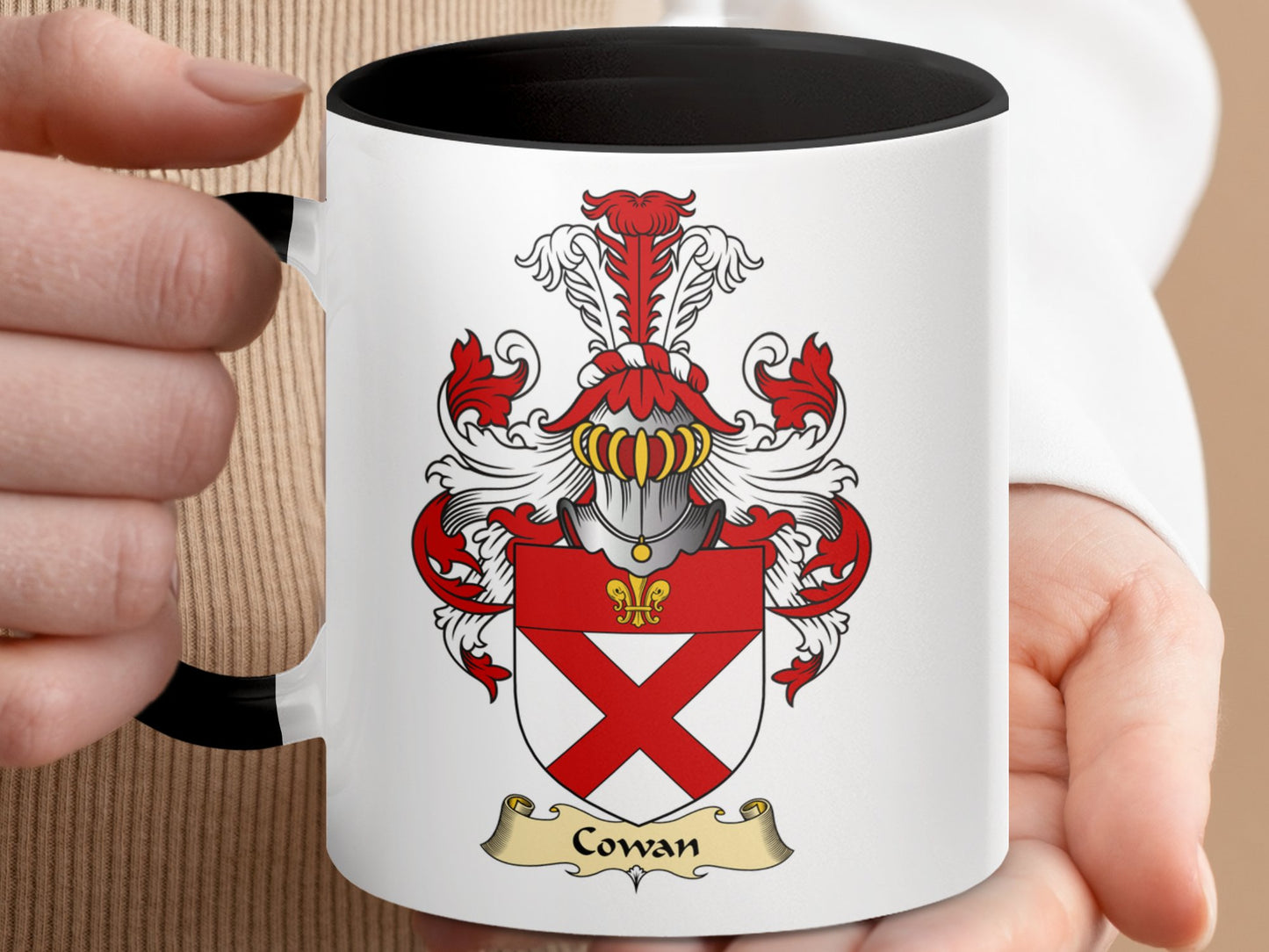 Clan Cowan Scottish Clan Accent Coffee Mug - Living Stone Gifts