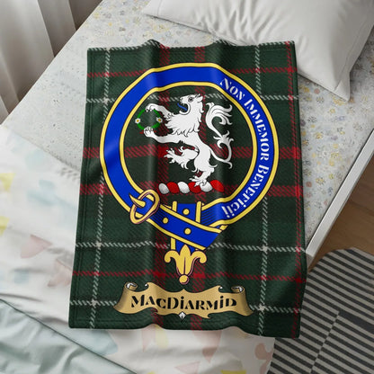MacDiarmid Tartan Blanket with Family Crest product