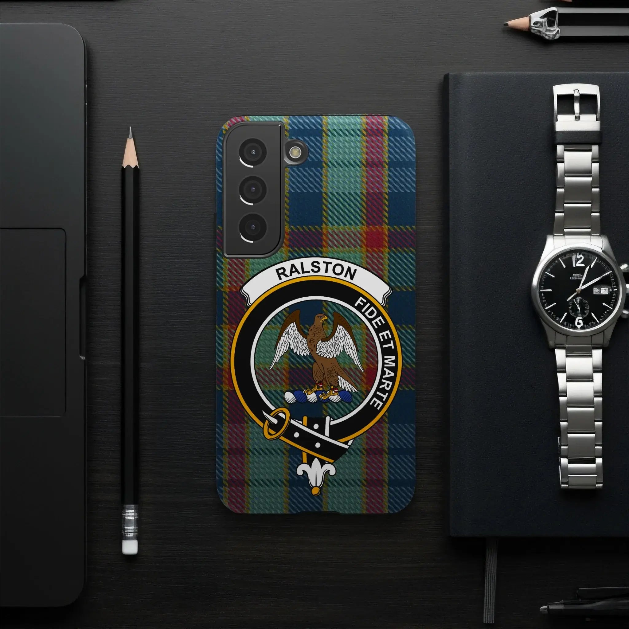 Ralston Fide Et Marte Plaid Design Phone Case Cover