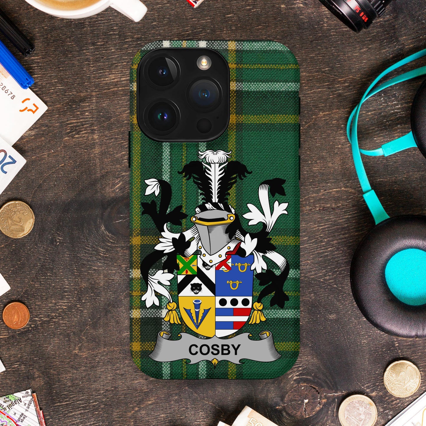 Personalized Cosby Plaid Coat of Arms Phone Case product type